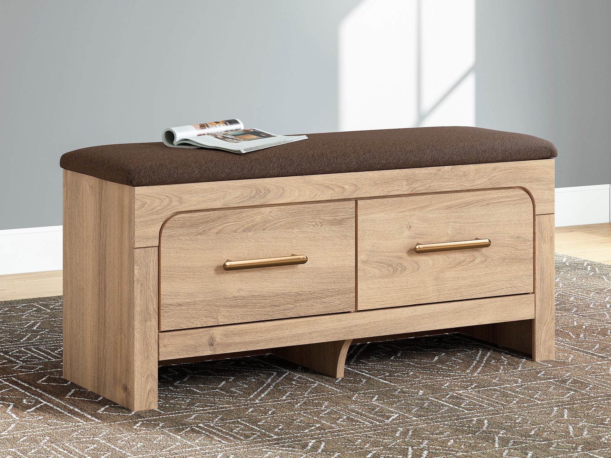 Hollymount Upholstered Bedroom Storage Bench