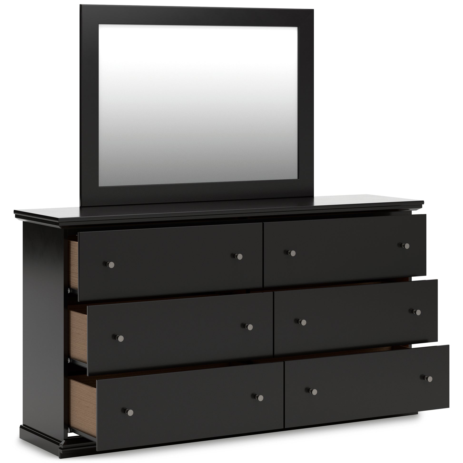 Ashley Maribel Dresser and Mirror in Black Ashley Maribel Dresser and Mirror in Black