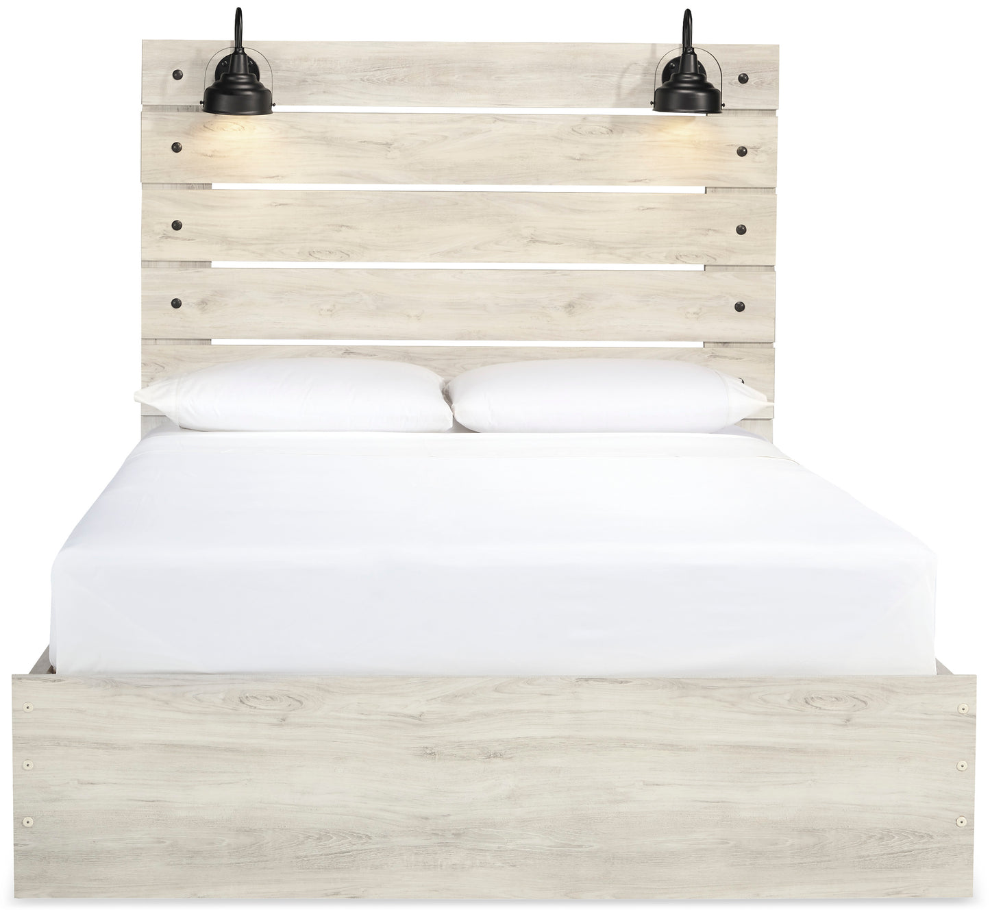 Cambeck Queen Panel Bed with 2 Storage Drawers and 2 Cubbies
