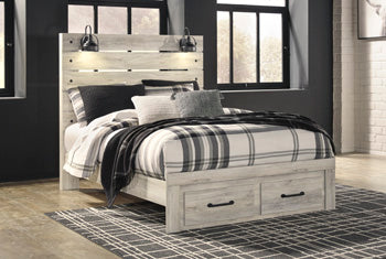 Cambeck Queen Panel Bed with 2 Storage Drawers