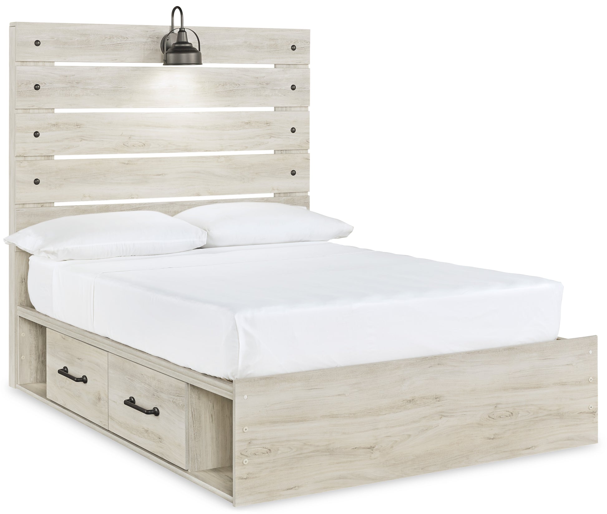 Cambeck Full Panel Bed with 4 Storage Drawers