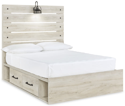 Cambeck Full Panel Bed with 4 Storage Drawers