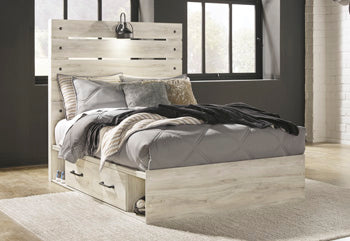 Cambeck Full Panel Bed with 4 Storage Drawers