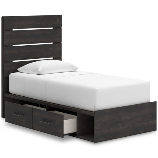 Delmorta Panel Bed with Double Storage - alternate view