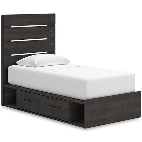 Delmorta Panel Storage Bed