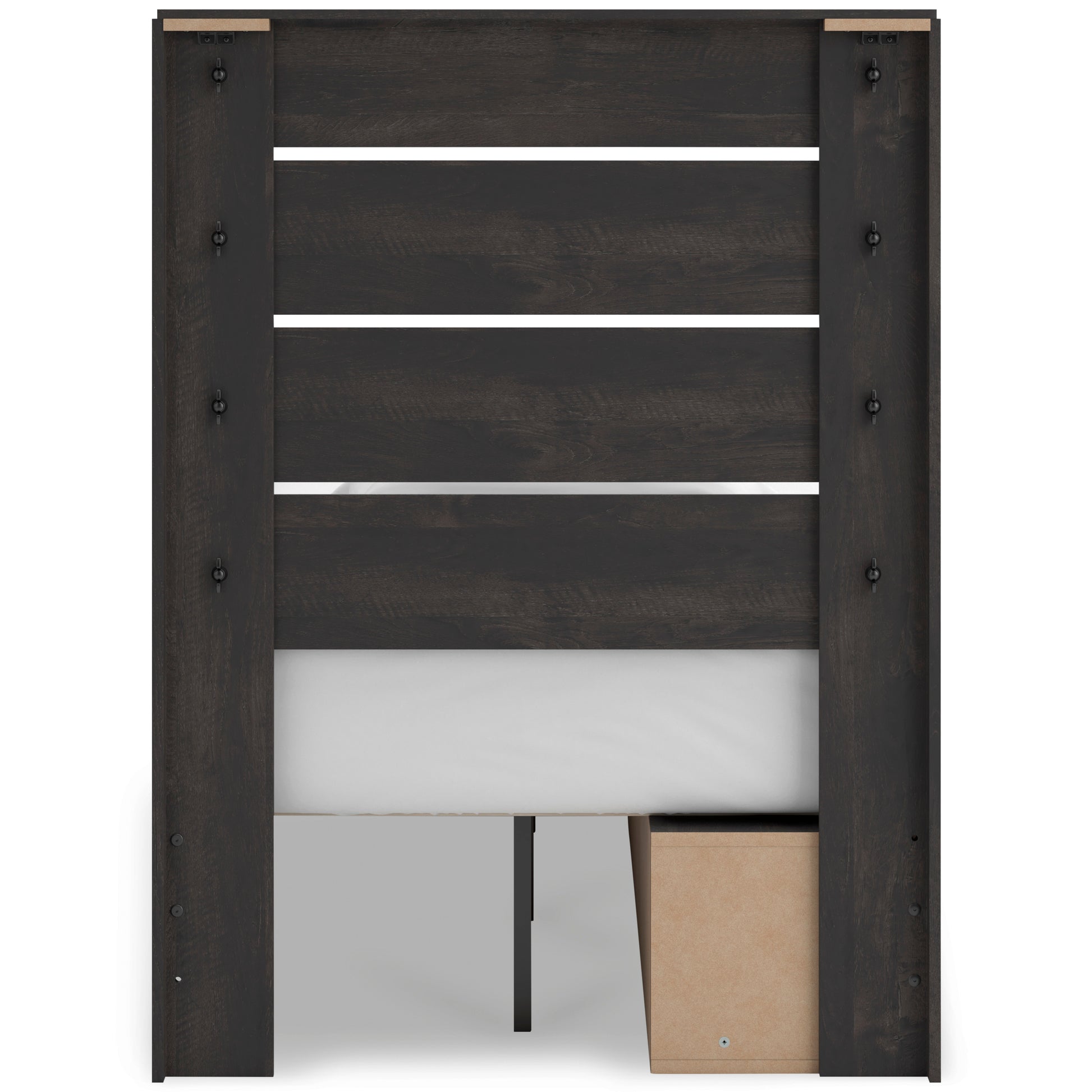Delmorta Panel Bed with Double Storage