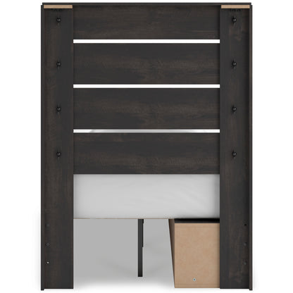 Delmorta Panel Storage Bed