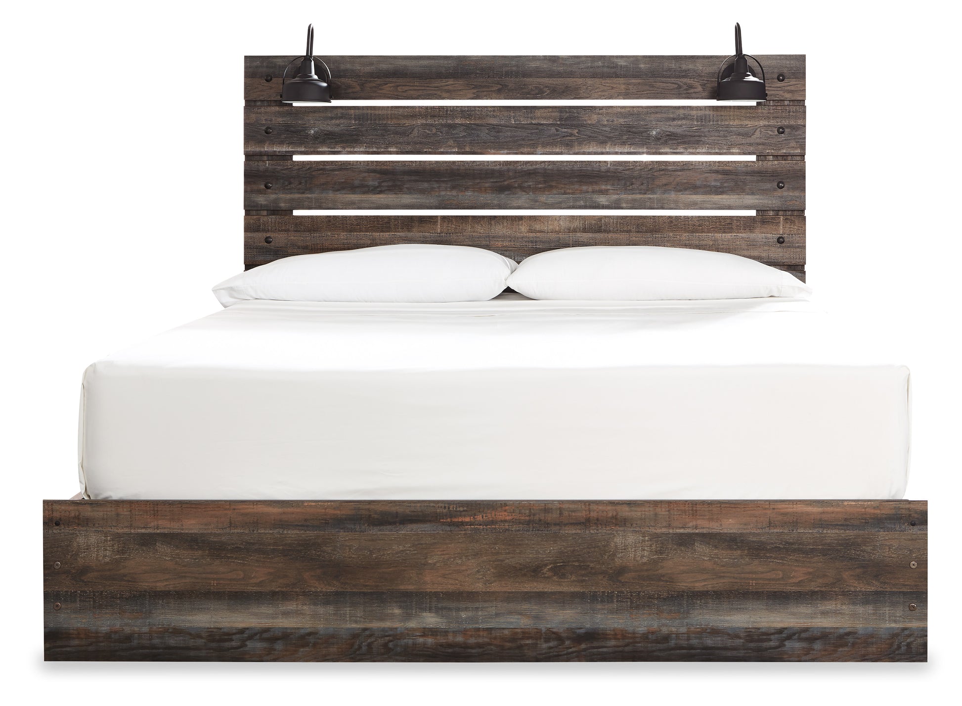 Drystan King Panel Bed with 4 Storage Drawers and 4 Cubbies