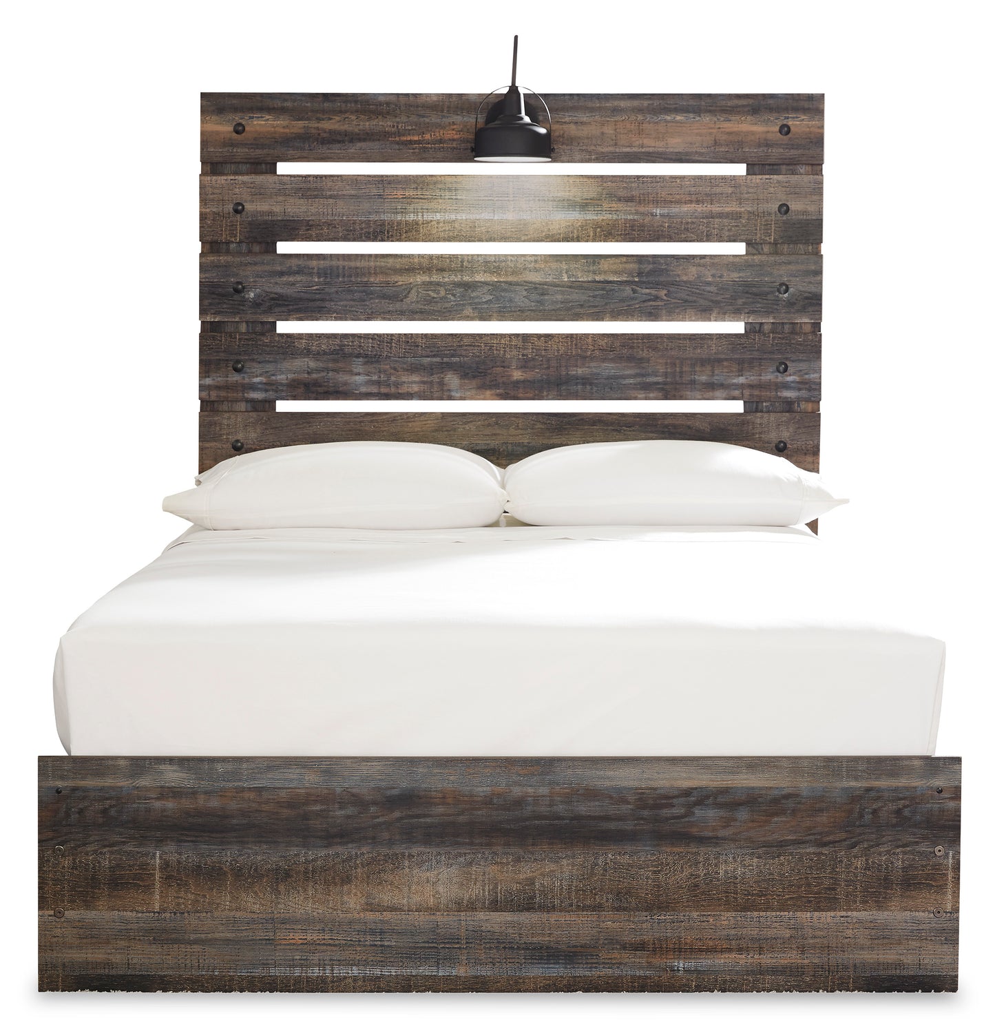 Drystan Full Panel Bed with 4 Storage Drawers and 4 Cubbies