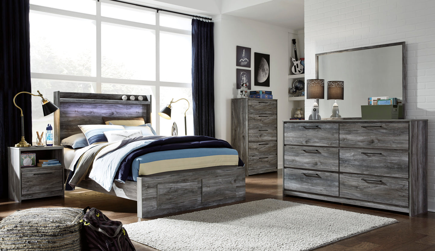 Baystorm Full Panel Bed with 2 Storage Drawers