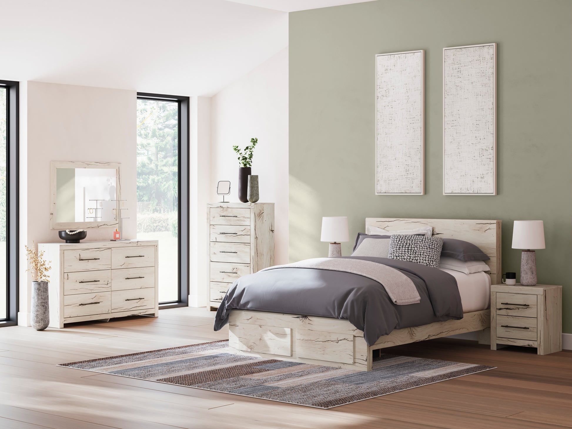 Lawroy 3-Piece Full Panel Storage Bedroom Set