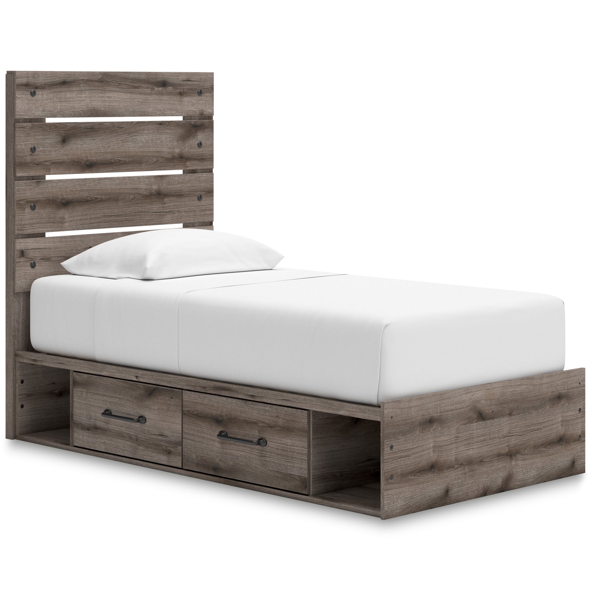 Urbanoore Panel Bed with Double Storage Twin