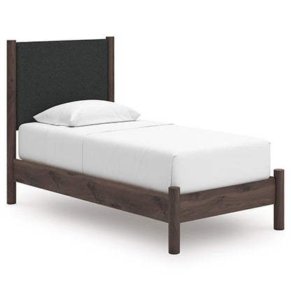 Cadmori Twin Panel Bed Brown