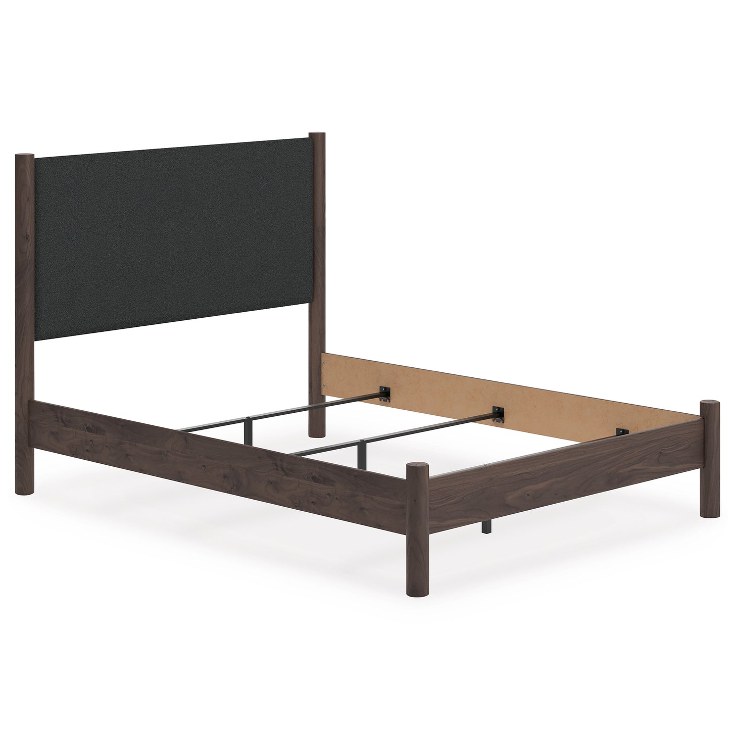 Cadmori Upholstered Panel Headboard Queen Brown