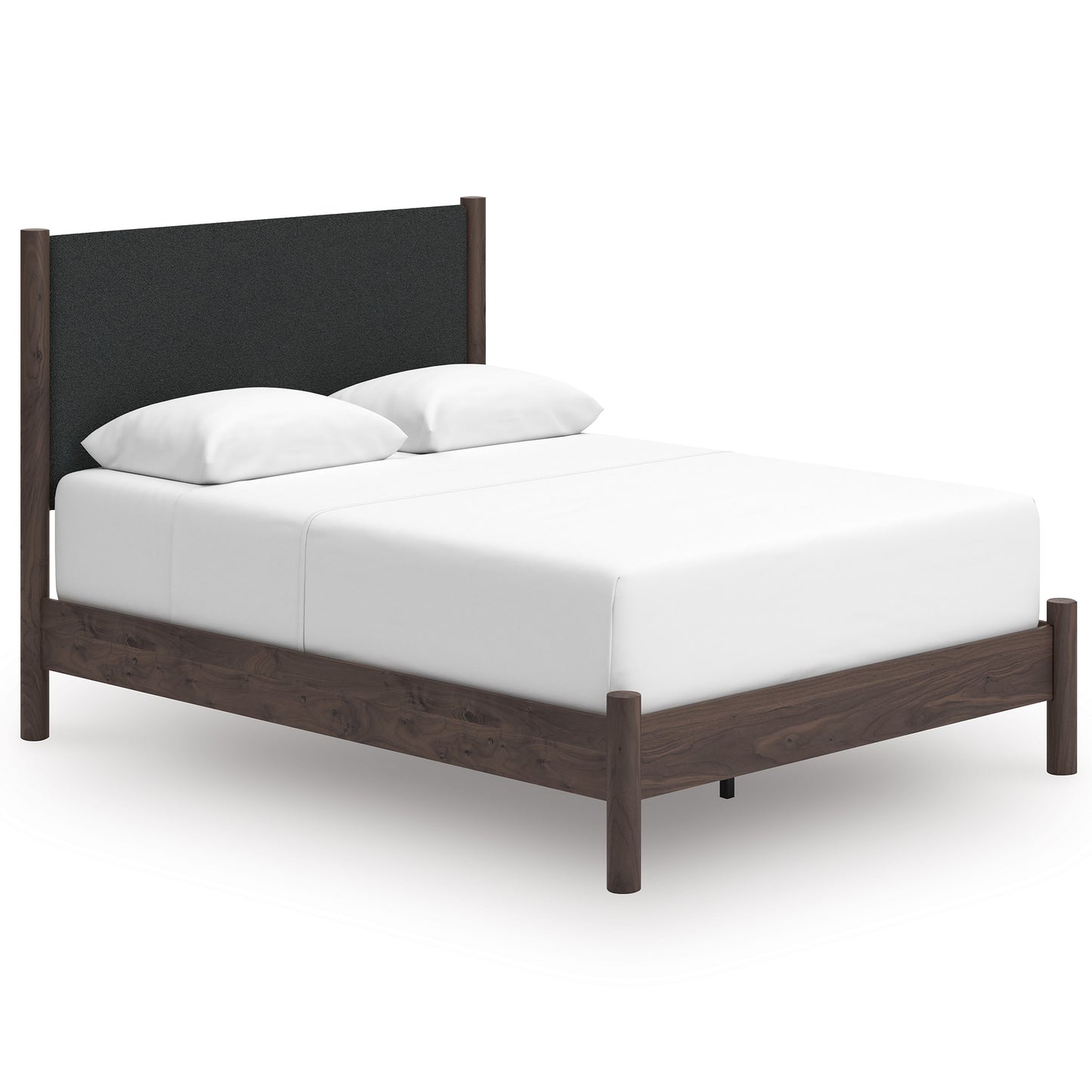 Ashley Cadmori Upholstered Panel Bed Queen Brown
