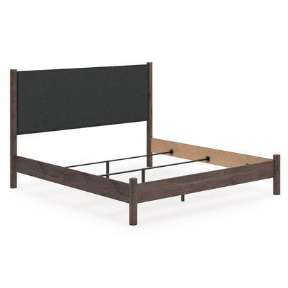 Cadmori Upholstered Panel Headboard King Brown