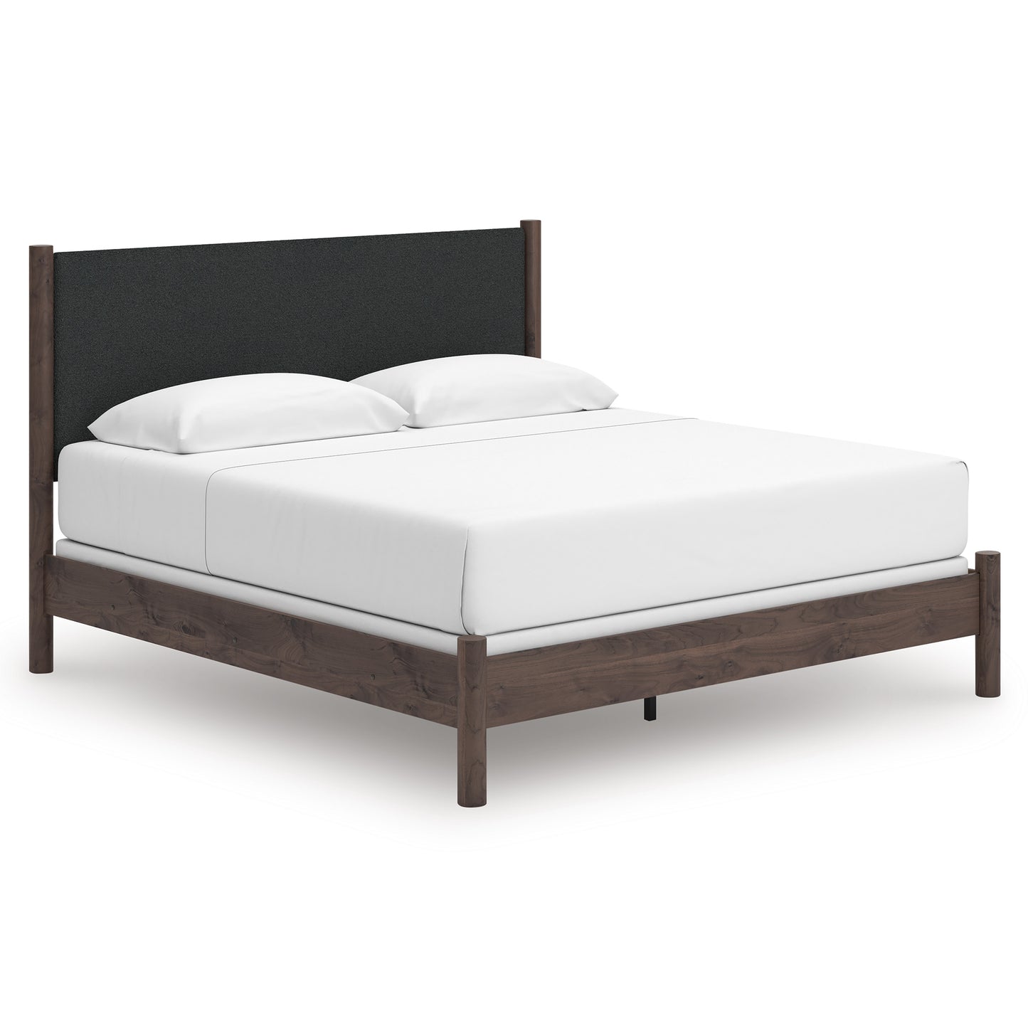 Ashley Cadmori Upholstered Panel Bed King Brown