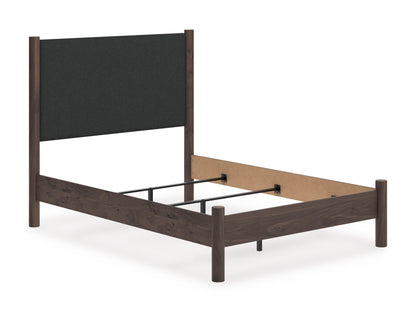 Cadmori Upholstered Panel Headboard Full Double Brown