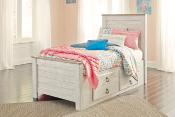 TWIN PANEL STORAGE BED