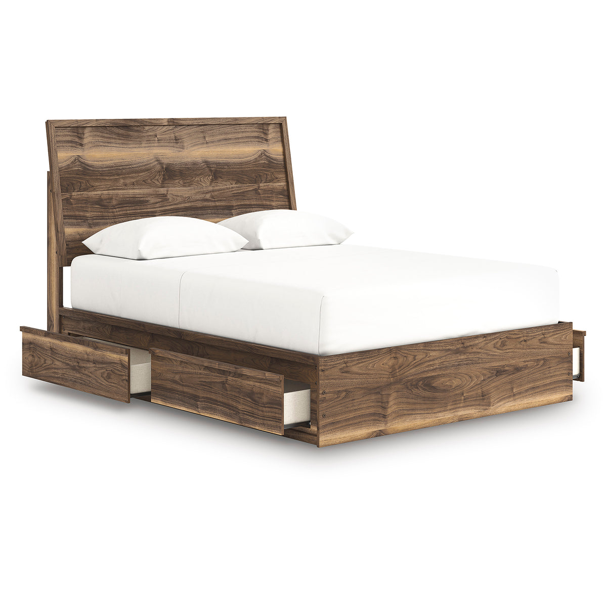 Zadilyn Panel Bed with Double Side Storage Queen