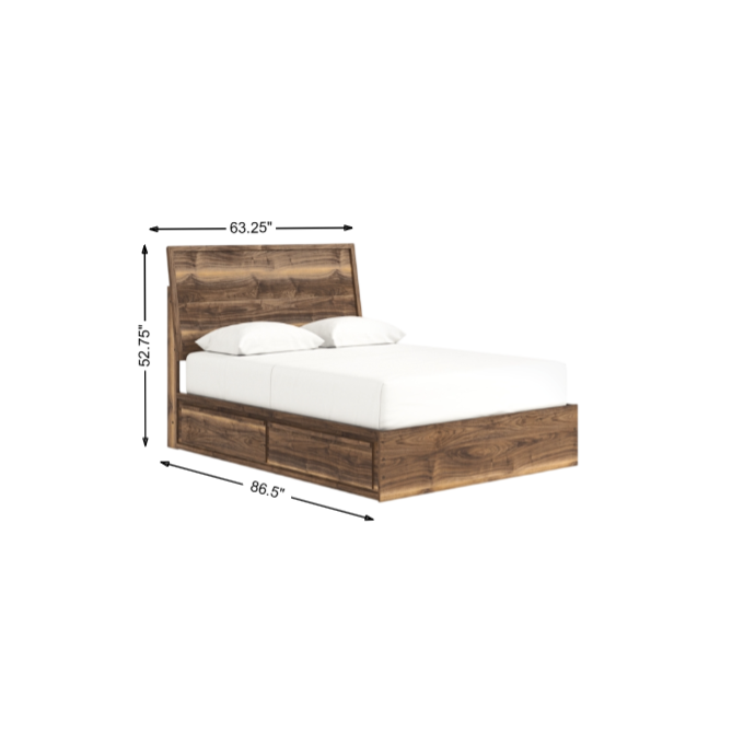 Zadilyn Panel Bed with Double Side Storage