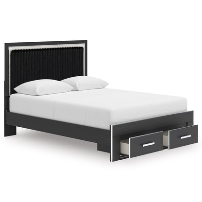 Birmonton Upholstered Panel Storage Bed