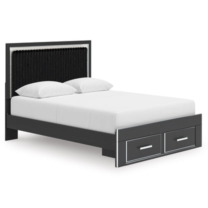 Birmonton Upholstered Panel Storage Bed