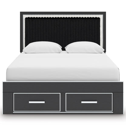 Birmonton Upholstered Panel Storage Bed