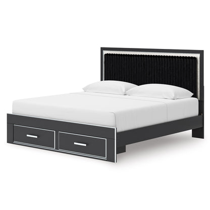 Birmonton Upholstered Panel Storage Bed
