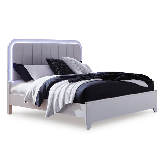 Frostlyn Upholstered Panel Bed Queen