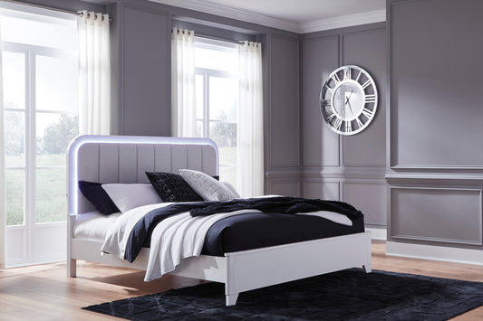 Frostlyn Upholstered Panel Bed - alternate view