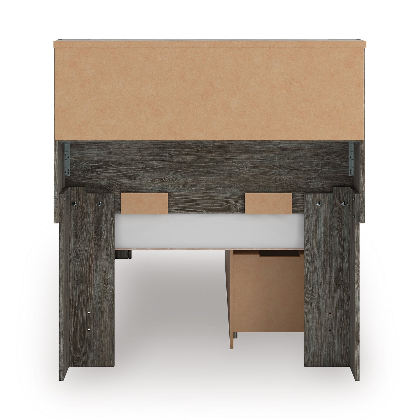 Frandern Bookcase Panel Bed with Storage