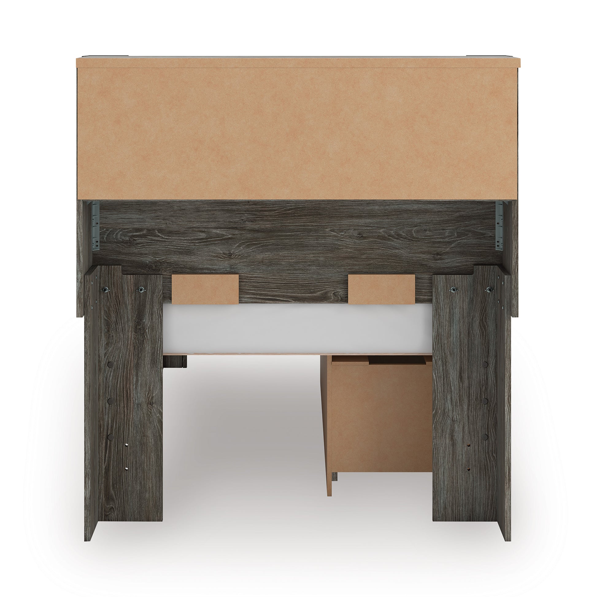 Frandern Bookcase Panel Bed with Storage