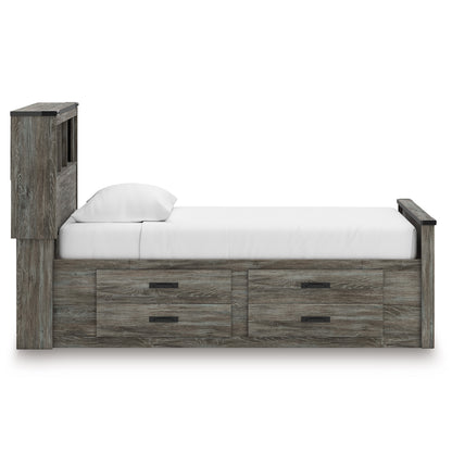 Frandern Bookcase Panel Bed with Storage