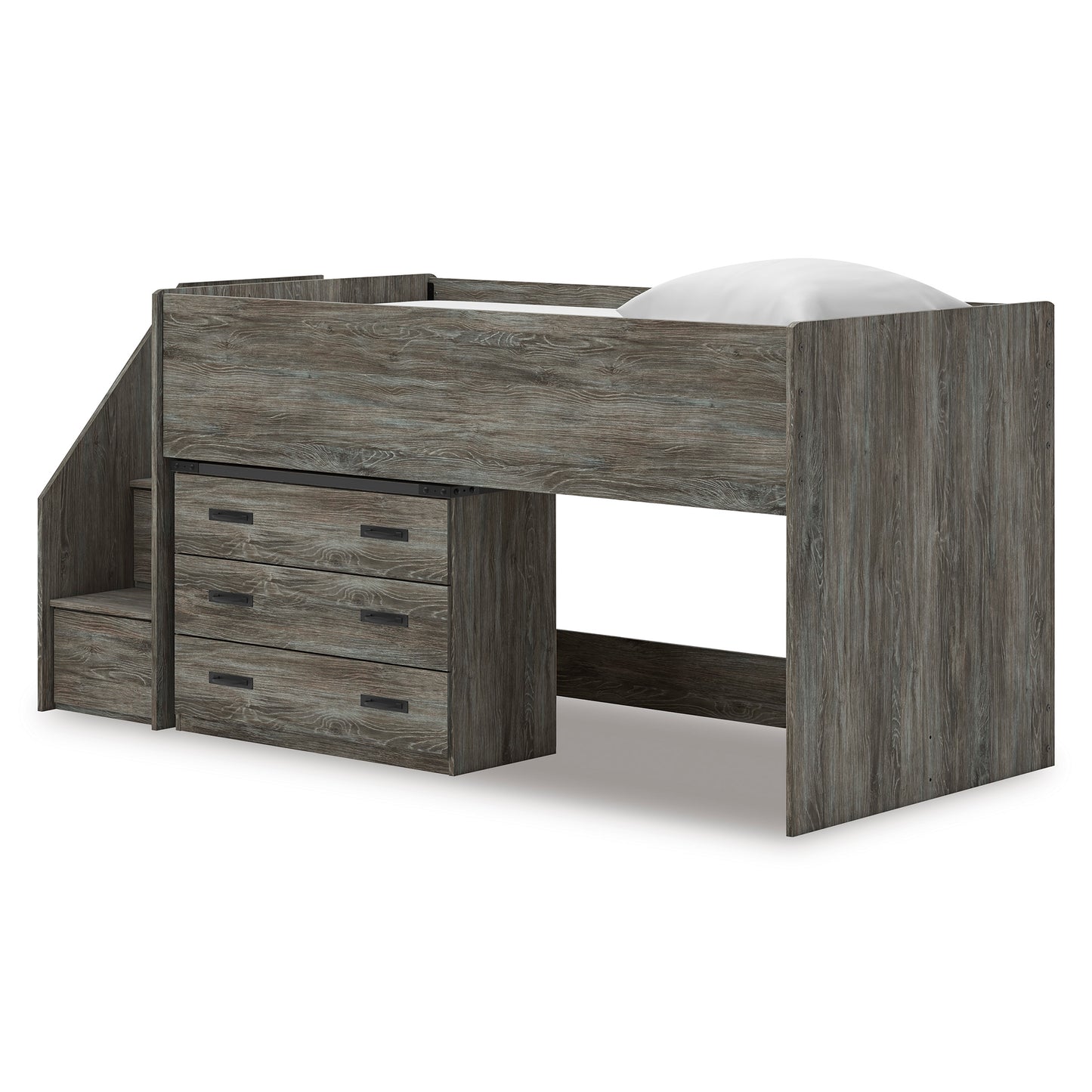 Frandern Twin Loft Bed with Drawer Storage