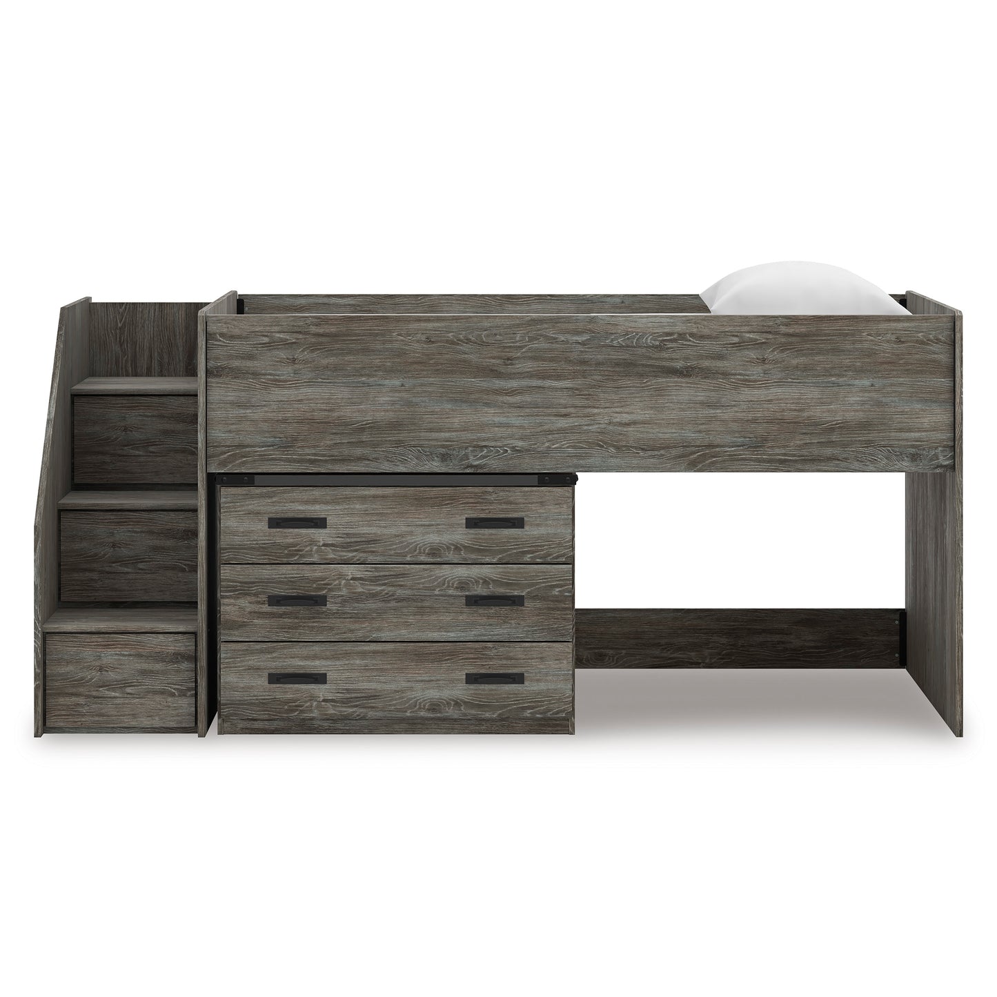 Frandern Twin Loft Bed with Drawer Storage