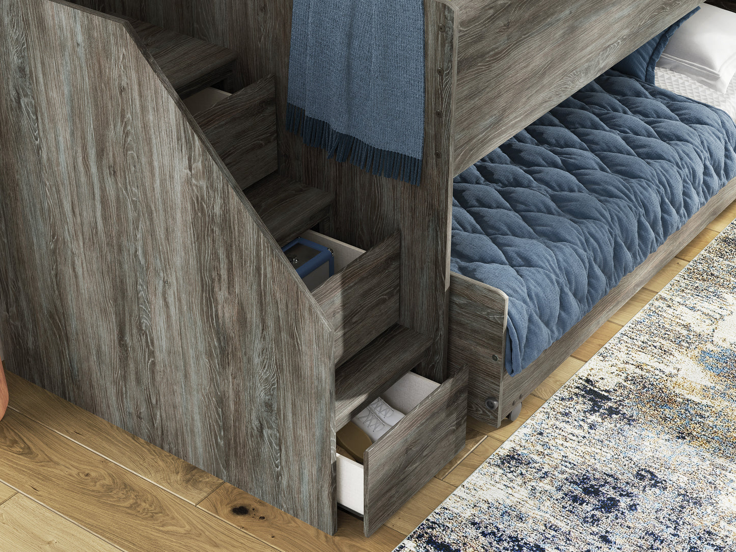 Frandern Twin over Twin Loft Bed