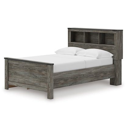 Frandern Bookcase Panel Bed with Storage