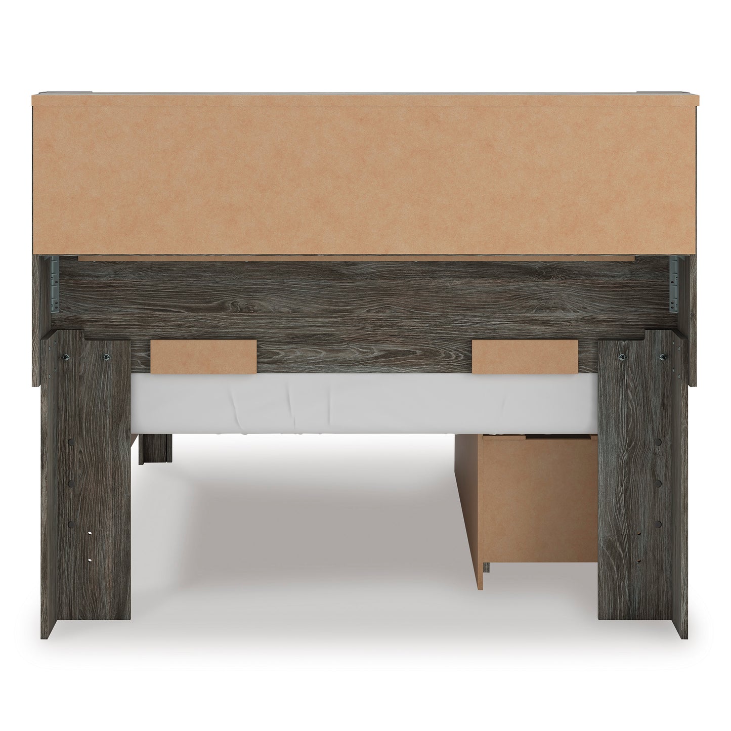 Frandern Bookcase Panel Bed with Storage