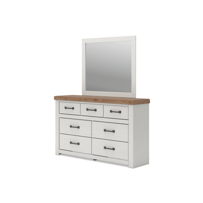 Ashley Savonport Dresser and Mirror