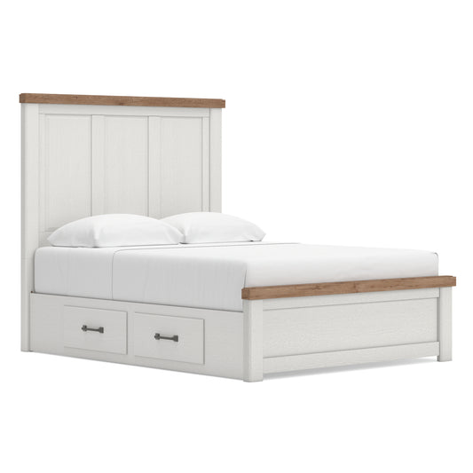 Ashley Savonport Panel Bed with Side Storage