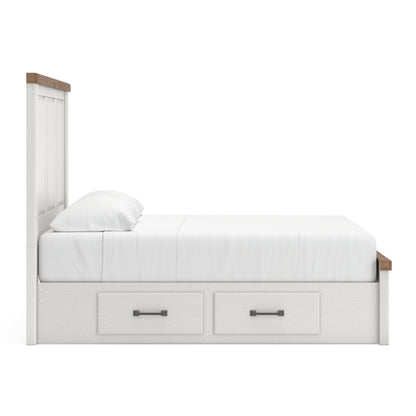 Ashley Savonport Panel Bed with Side Storage