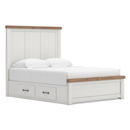 Ashley Savonport Panel Bed with Double Side Storage