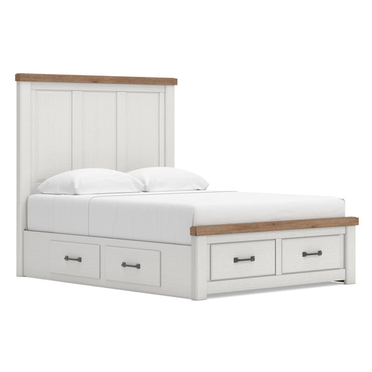 Ashley Savonport Panel Triple Storage Bed
