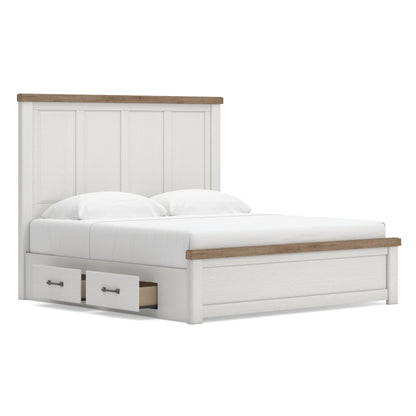 Ashley Savonport Panel Bed with Side Storage