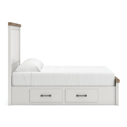 Ashley Savonport Panel Bed with Side Storage