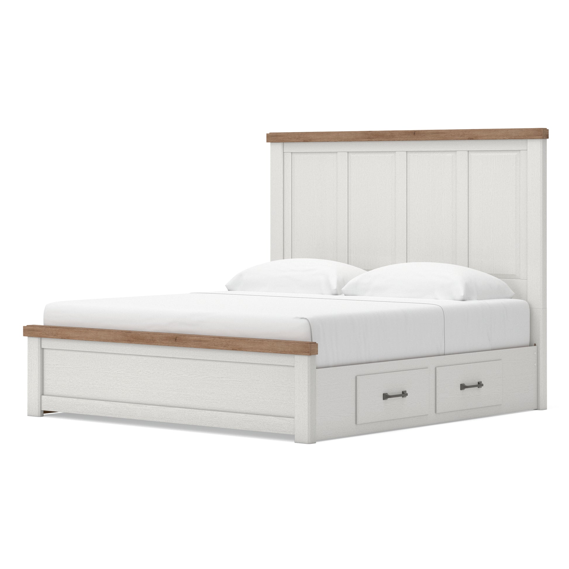 Ashley Savonport Panel Bed with Double Side Storage