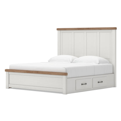 Ashley Savonport Panel Bed with Double Side Storage