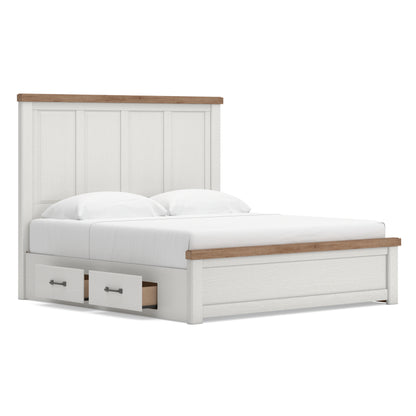 Ashley Savonport Panel Bed with Double Side Storage