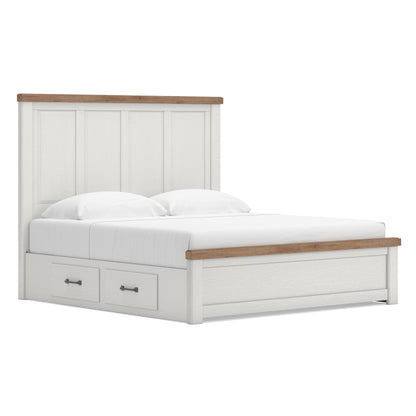 Ashley Savonport Panel Bed with Double Side Storage